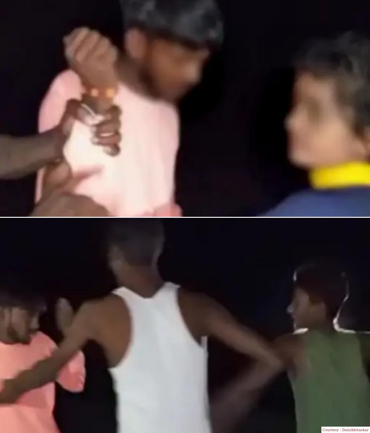 The girlfriend used to meet the power cut of the village. The villagers clashed when caught.