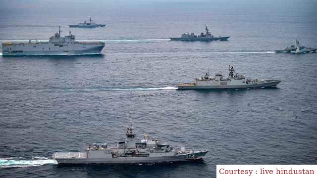 The Indian Ocean plenty of Chinese ships.