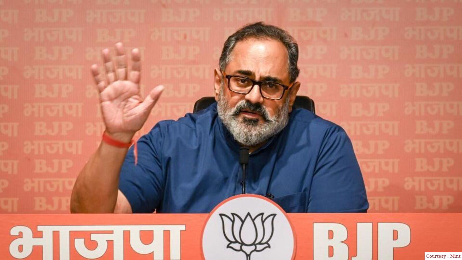 केरल पुलिस ने केंद्रीय राज्य मंत्री राजीव चंद्रशेखर के खिलाफ एफआईआर दर्ज की।