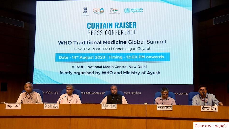 The Ministry of WHO and AYUSH will jointly host global summit
