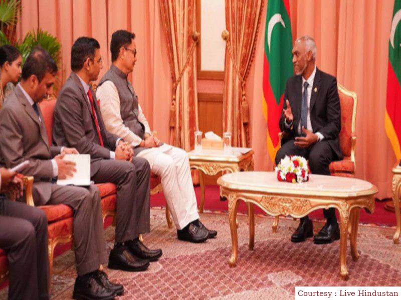 The new President of Maldives made a special request to Indias Union Minister Kiren Rijiju.