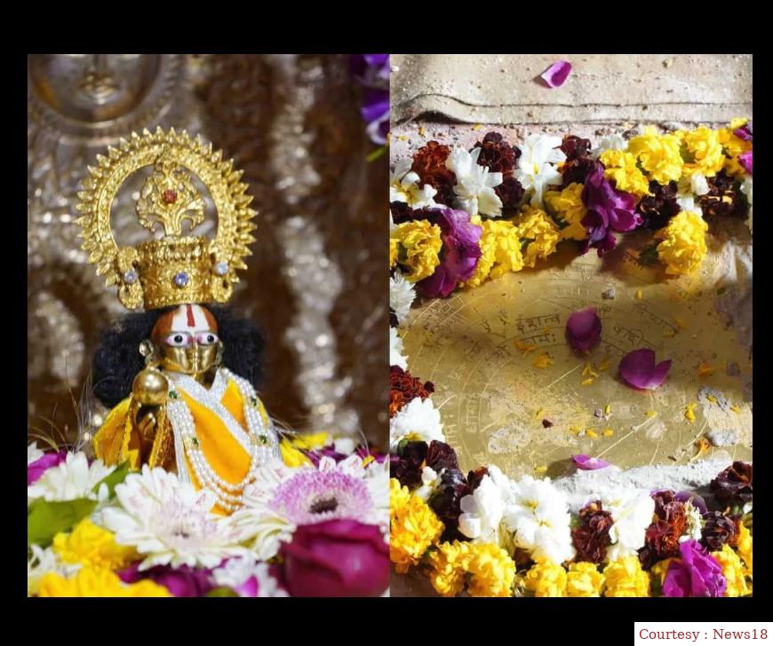 रामलला की पुरानी मूर्ति नए मंदिर पहुंची