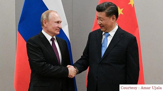 The President of Chinas visit to Russia.