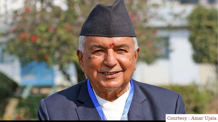 The President of Nepal was admitted to the hospital.