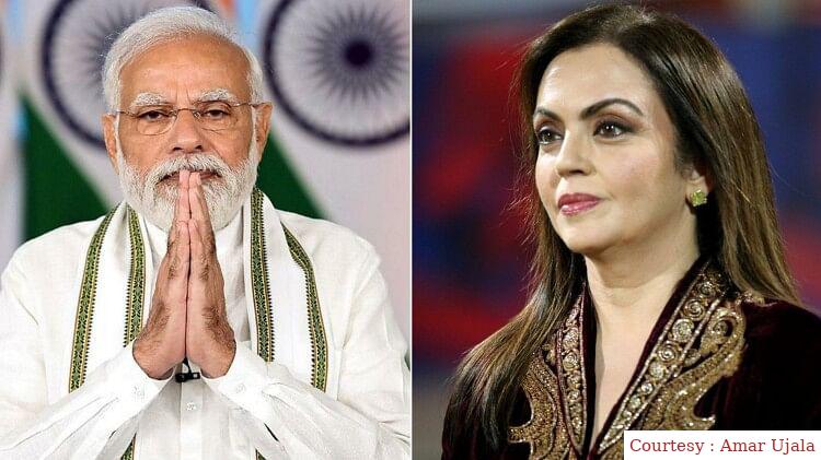 The Prime Minister congratulated Nita Ambani.