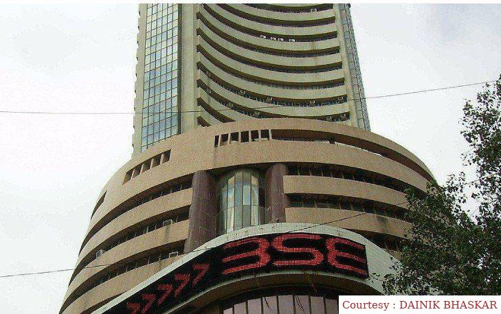 लगातार तीसरे दिन भी शेयर बाजार में गिरावट।