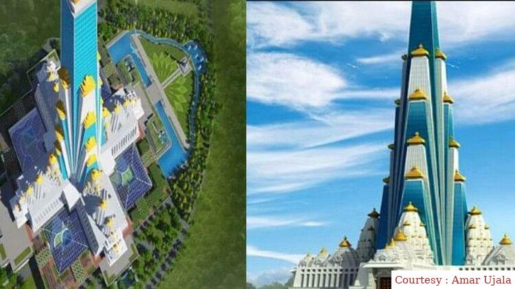 The worlds grand temple is being built in Vrindavan.