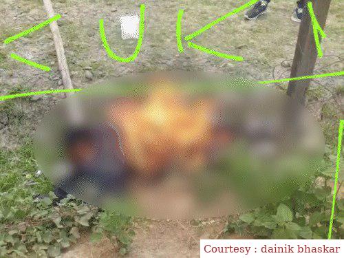 The young man was burnt alive in Manipur, police engaged in check.