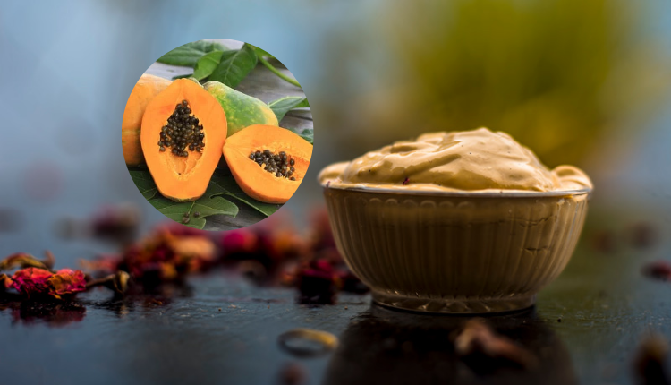 This face pack of multani mitti and papaya will make the face blonde