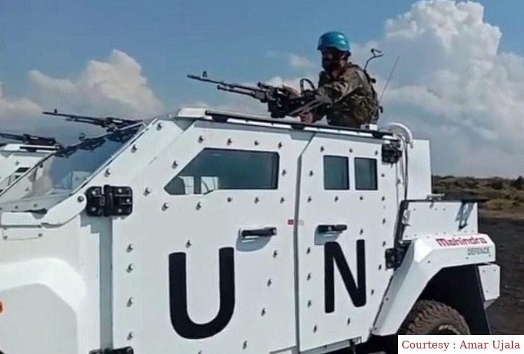 तीन भारतीय शांति सैनिकों को विशेष सम्मान।