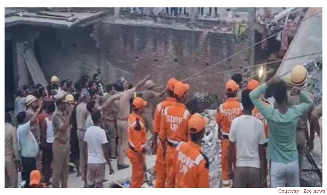 Three -storey building collapses in Barabanki, UP, two killed