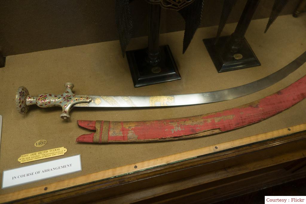 Tipu Sultans sword sold for 140 crores.