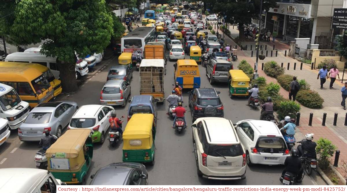Traffic diversions and restrictions announced in Bengaluru ahead of India Energy Week