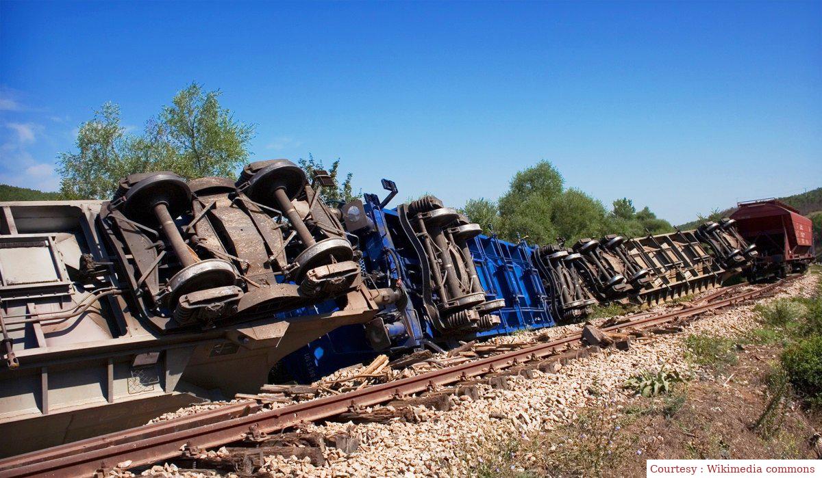 Train collision.