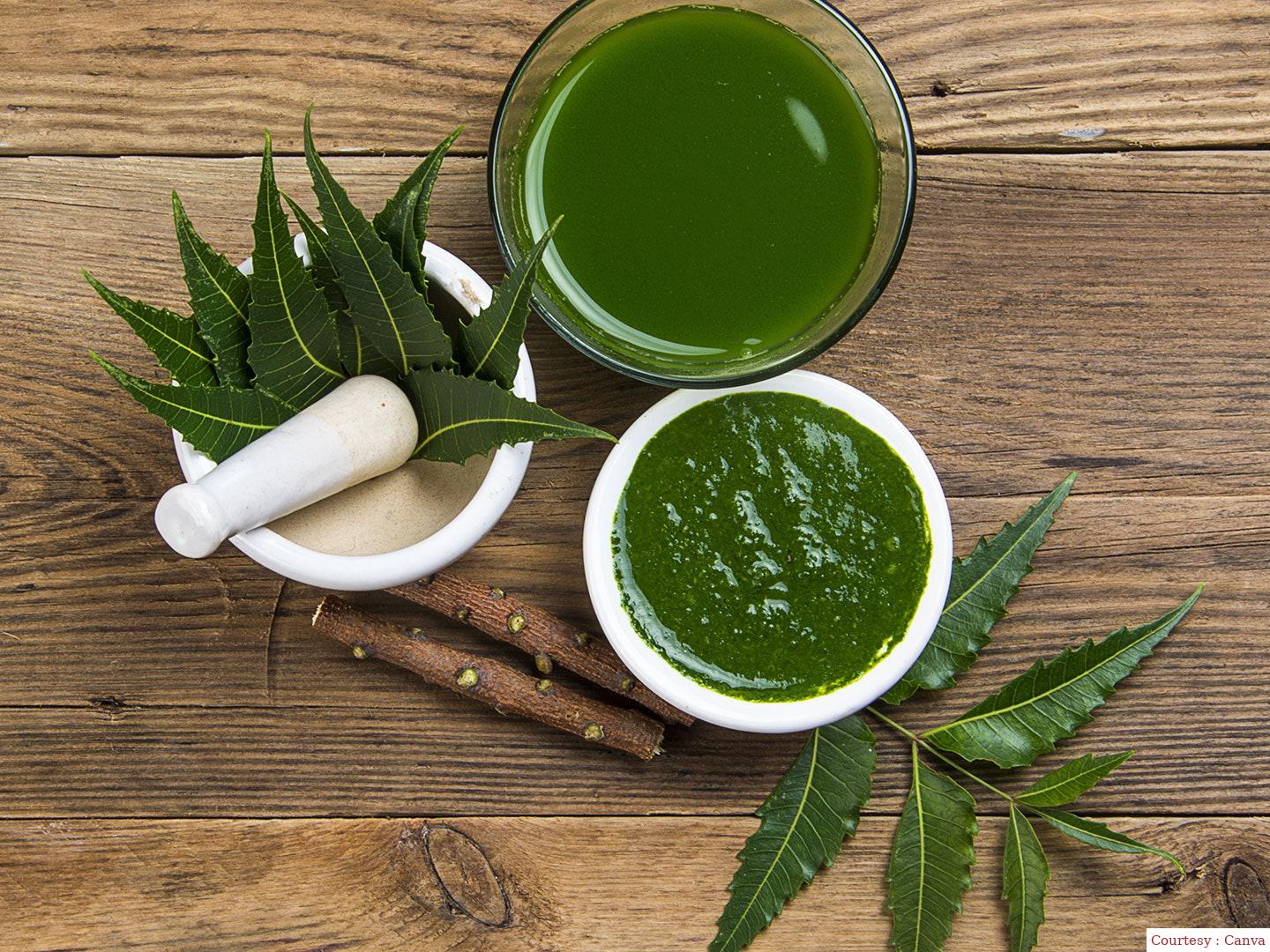 Treating hair problems neem leaves