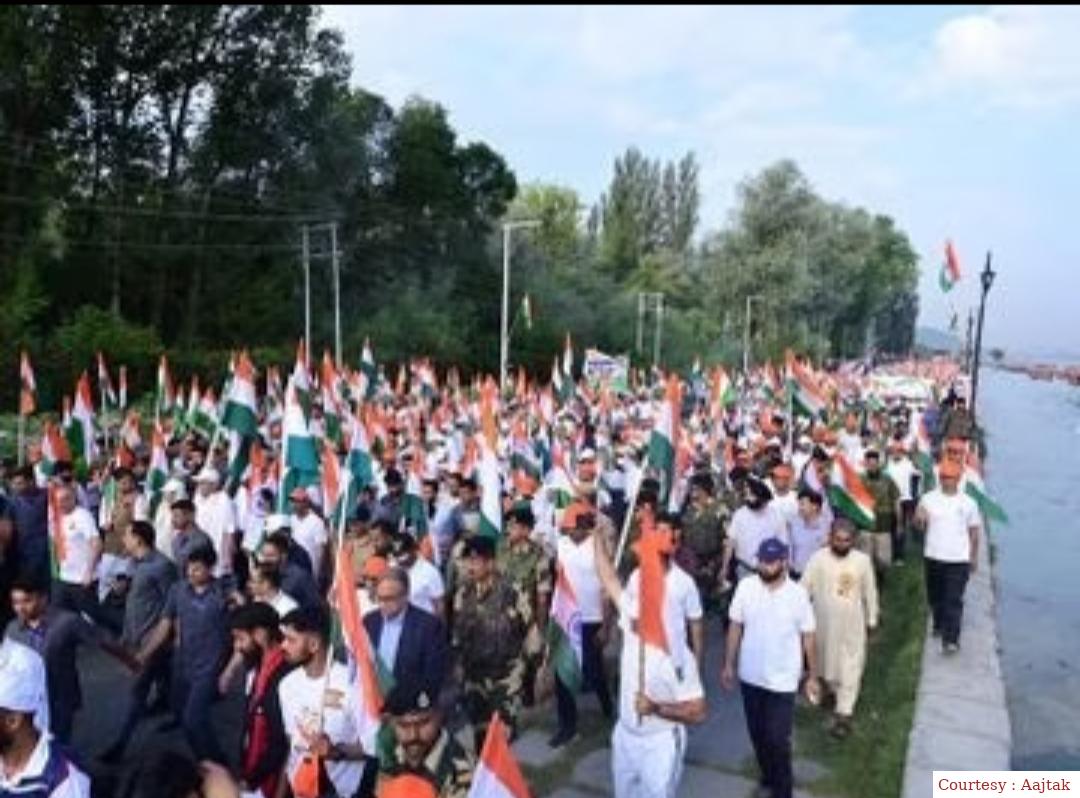 Tricolor rally organized in Jammu, Manoj Singh joined