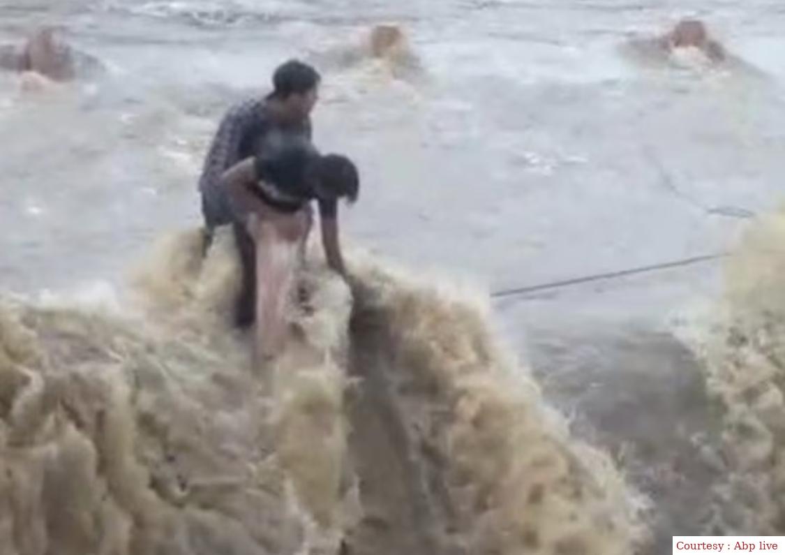 Two young men trapped in the process of making reel for a few likes, rescue after one hour