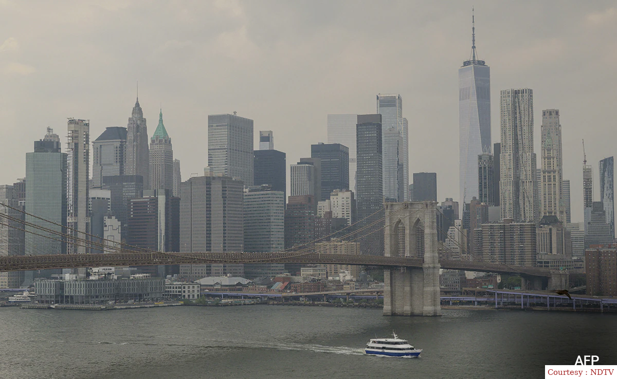 US cities covered with Canadian wildfires on Thursday