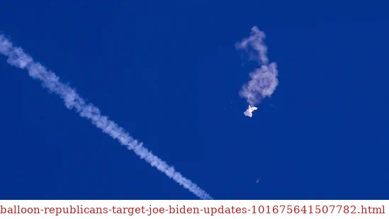 US military shots down a Chinese Spy Balloon