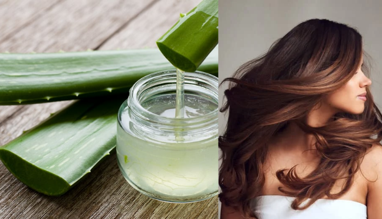 Use aloe vera gel to get dense silk hair
