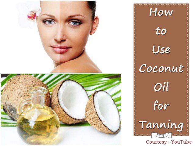 Use coconut oil in these ways to remove tanning