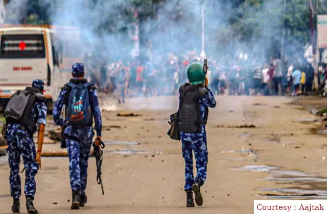 Violence again in Manipur, 2 people died