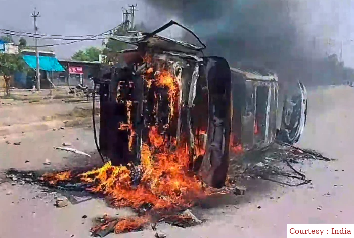 Violence takes place in Nuh at the time of holy procession