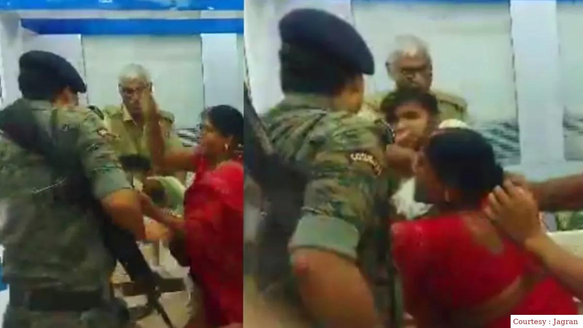 भोजपुर में एसएसबी जवान और उनकी मां से मारपीट का वायरल वीडियो