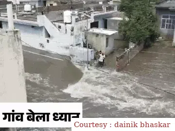 Without informing, the gate of Bhakra-Pong Dam opened in Punjab, floods in villages.
