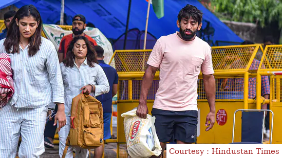 Wrestler Bajrang Punia informs no water and electricity at protest site of wrestlers