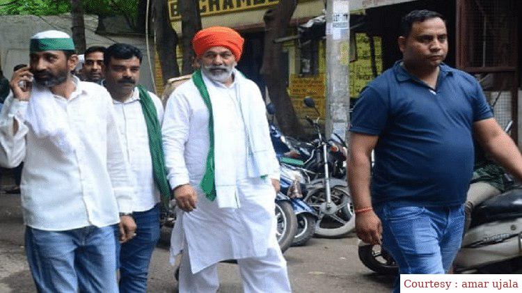 गाजियाबाद: राकेश टिकैत को दी गई जान से मारने की धमकी, कोर्ट में हुए पेश।