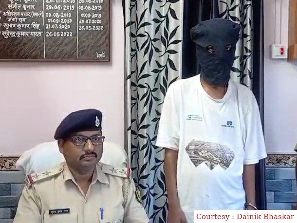 गोपालगंज : देसी पिस्टल और जिंदा कारतूस के साथ आरोपी गिरफ्तार।