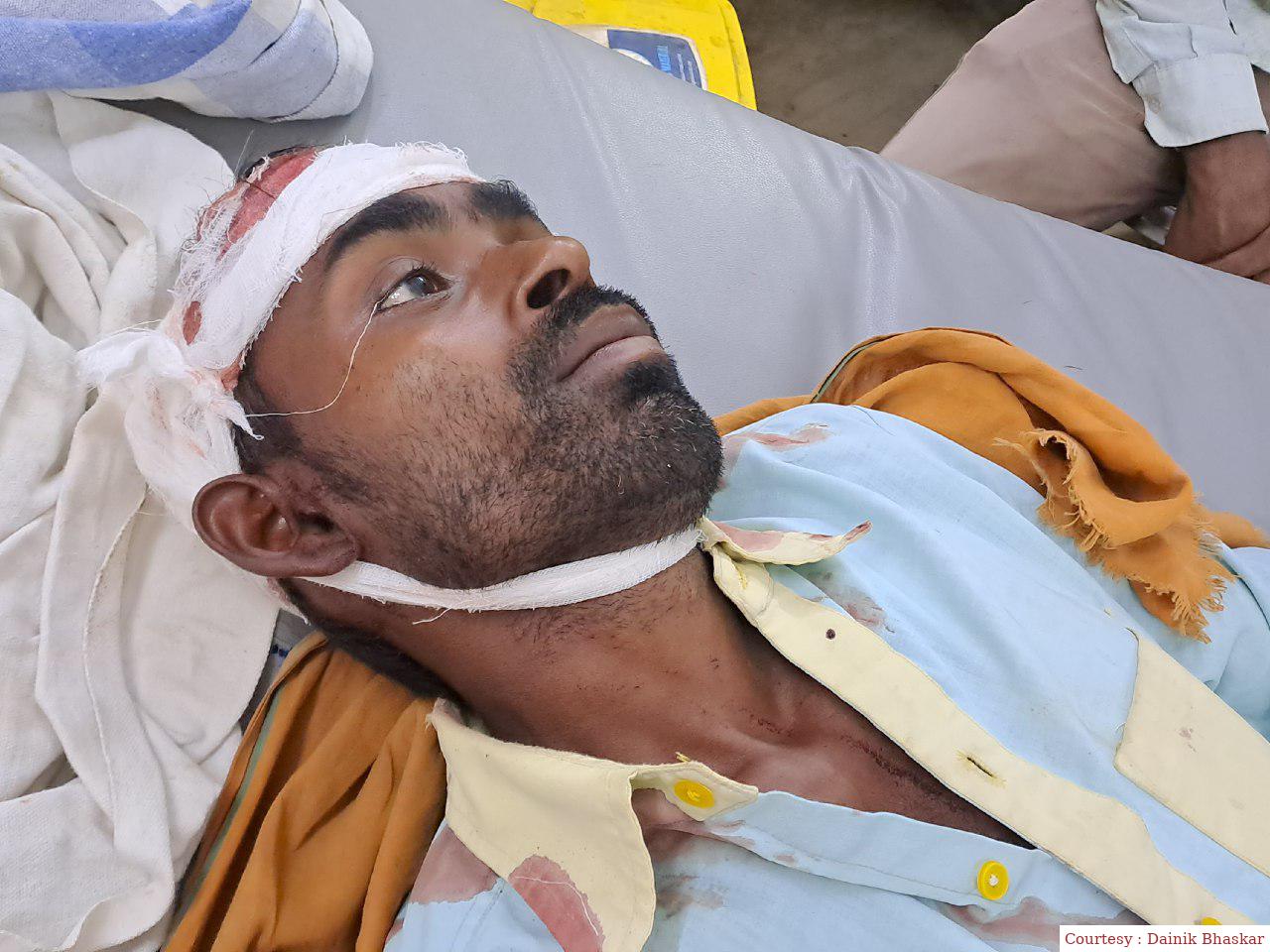 गोपालगंज : जमीनी विवाद को लेकर पाटीदारो ने युवक पर किया हमला।