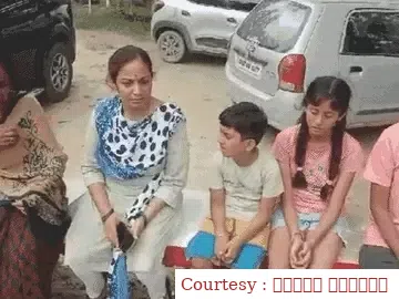 बच्चों के सामने गला घोंट कर पति ने की अपनी पत्नी की हत्या।