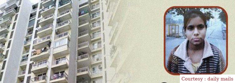 Husband used to suspect wifes character, jumped from 10th floor and gave life.