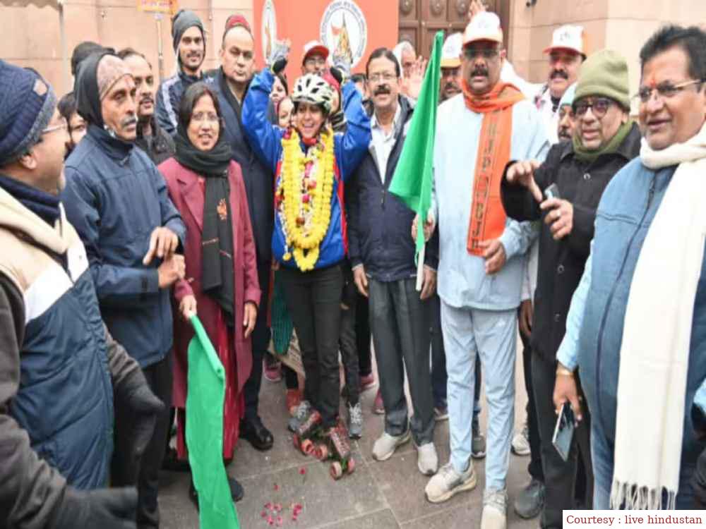 रोलर स्केट पर काशी से अयोध्या की 228 किलोमीटर की यात्रा चार दिनों में पूरी करेंगी कथक नृत्यांगना।