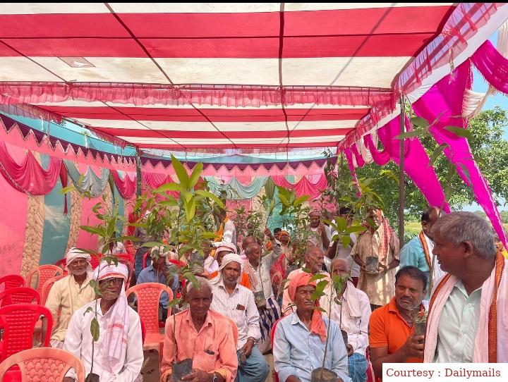 किसानों का एकदिवसीय प्रशिक्षण कार्यक्रम।