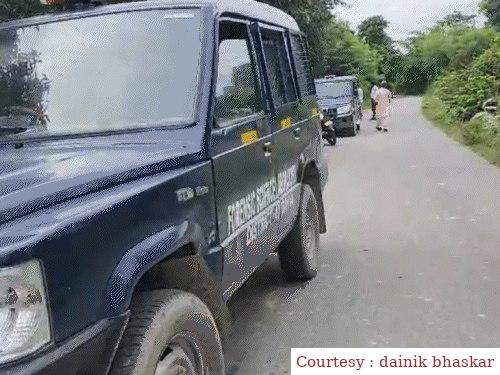 ट्रेन में महिला सिपाही से बर्बरता करने वाले आरोपियों के साथ पुलिस की मुठभेड़, दो आरोपी घायल।