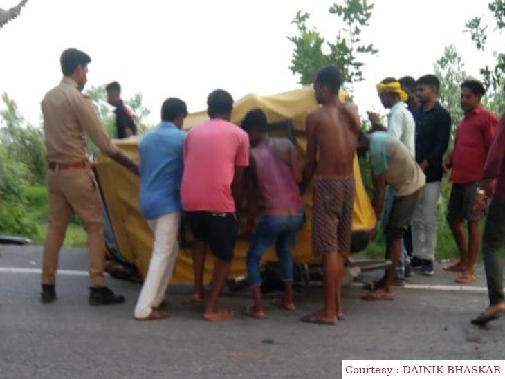 सुल्तानपुर : ससुराल जाते दौरान टेम्पो के नीचे दबने से शिक्षक की मौत।