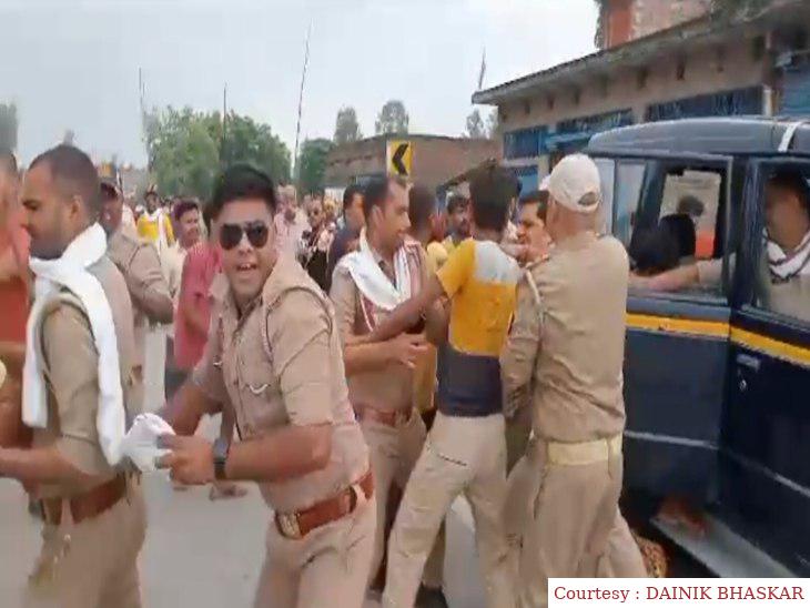 सुलतानपुर में पुलिस की मुठभेड़ में गोवंश का तस्कर गंभीर रूप से घायल।